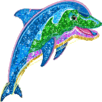 Dolphins glitter graphics