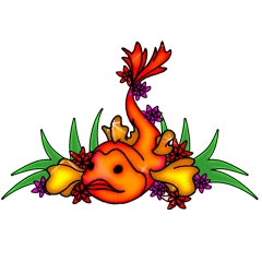 Fish glitter graphics
