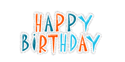 Happy birthday glitter graphics