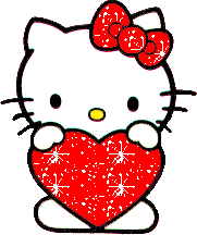 Hello kitty glitter graphics