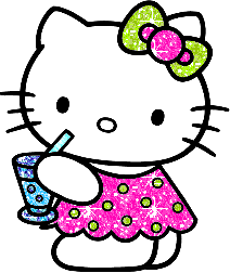Hello kitty glitter graphics