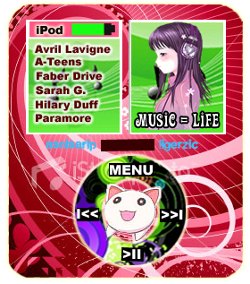 Ipod glitter graphics