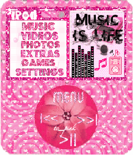 Ipod glitter graphics