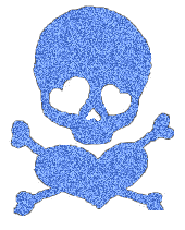 Skull glitter graphics