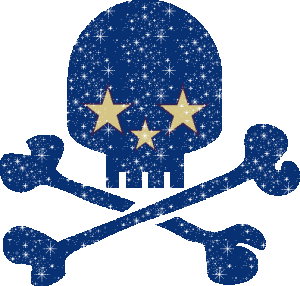Skull glitter graphics