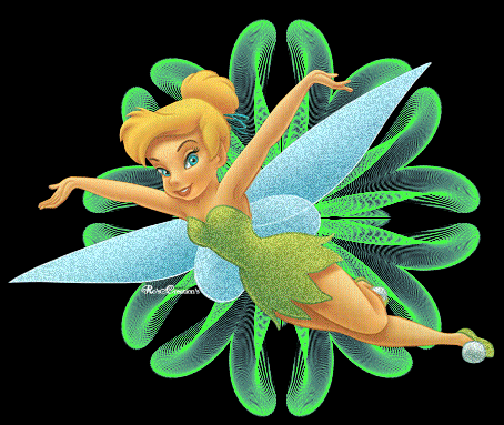 Tinkerbell Coloring on Glitter Graphics    Tinkerbell Glitter Graphics