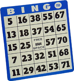 free clipart of bingo cards - photo #9
