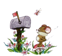 mouse touches a mailbox