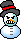 Snowman smileys