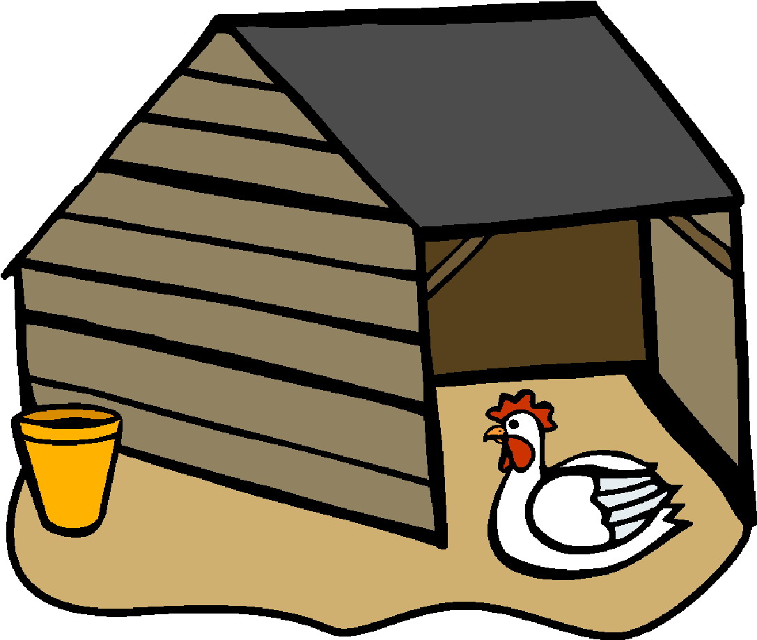 free clipart chicken coop - photo #6