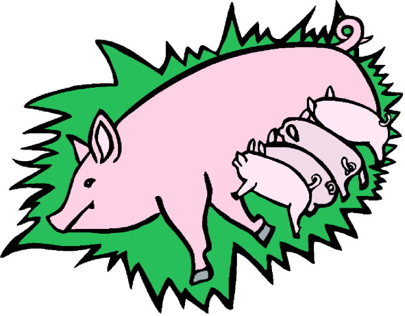 pig border clip art - photo #42