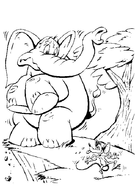 Coloring Page - Elephant coloring pages 19