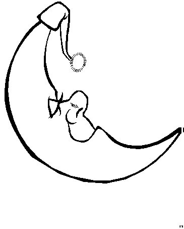 Coloring Page - Moon coloring pages 3