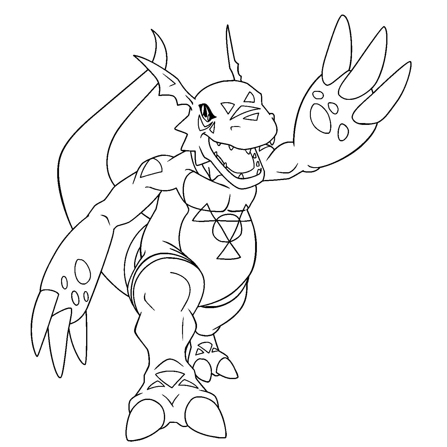 Coloring Page - Digimon coloring pages 38