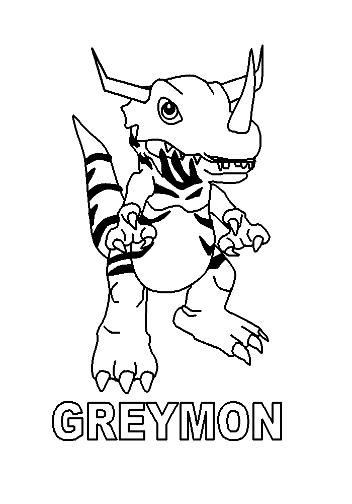 Coloring Page - Digimon coloring pages 40