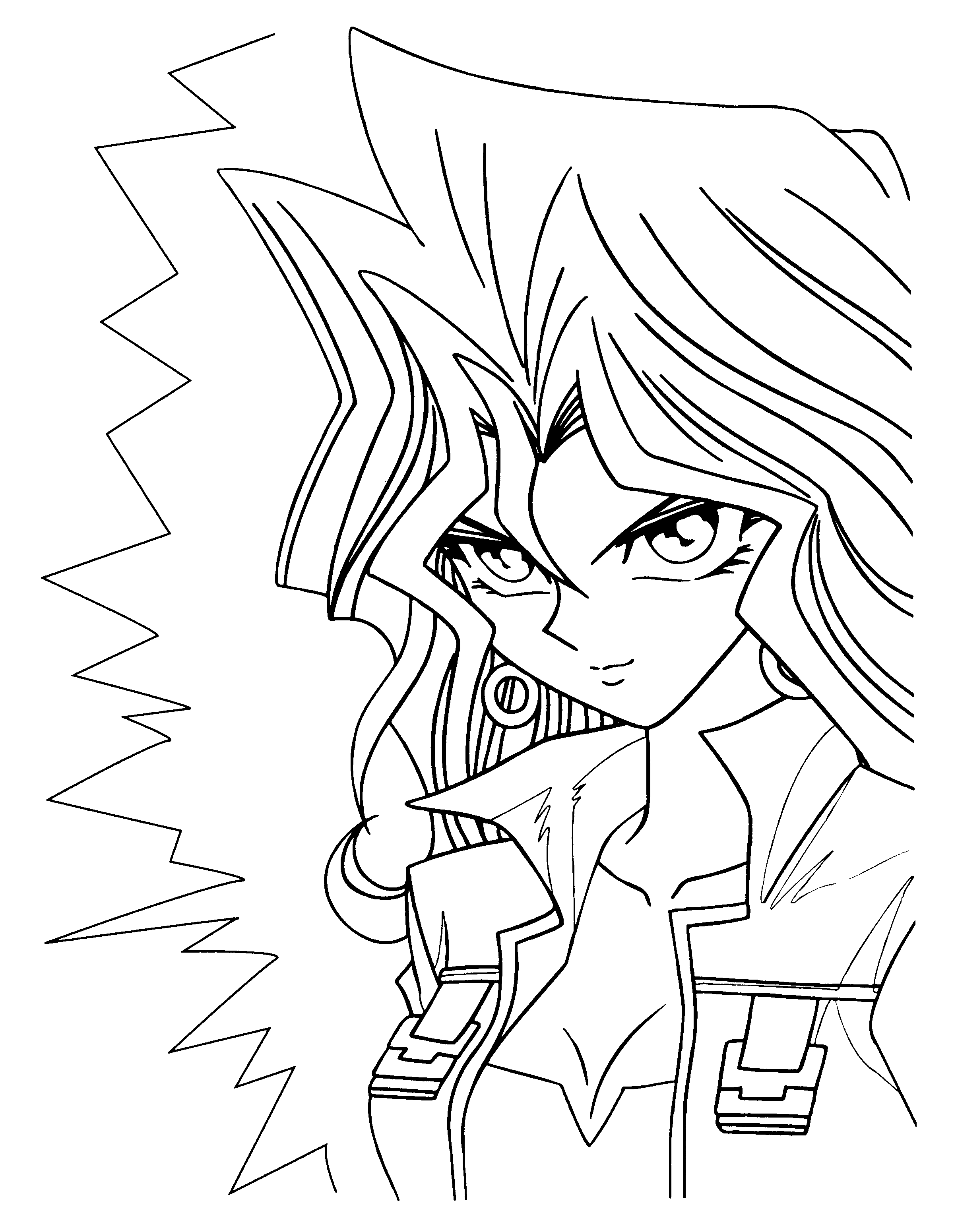 Coloring Page Yu Gi Oh Coloring Pages 35 