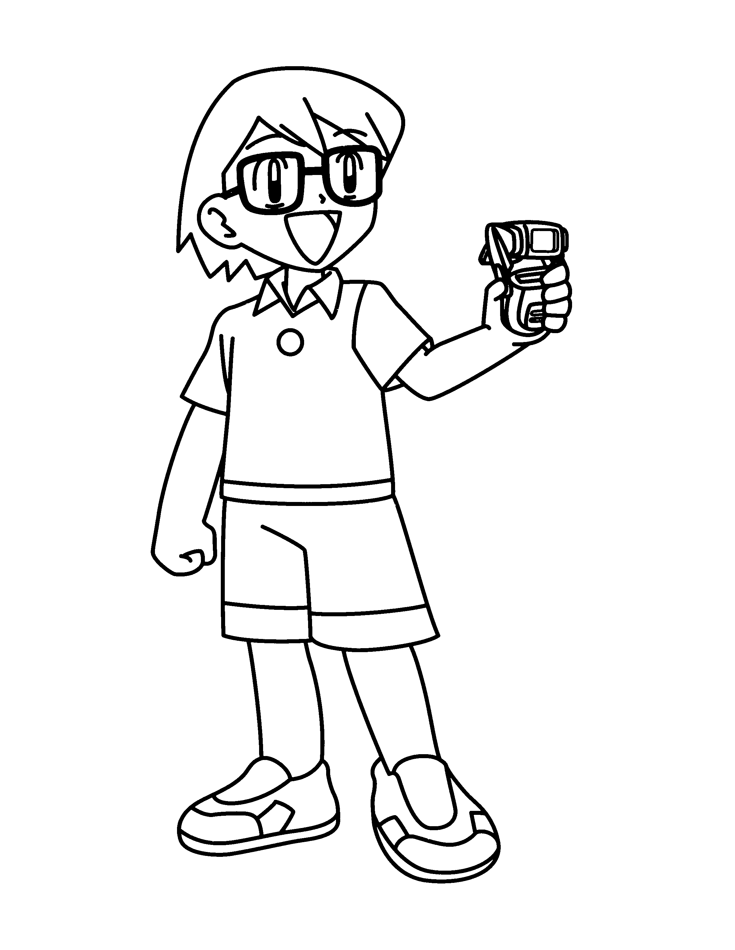 Girl Pokemon Trainer Pages Coloring Pages