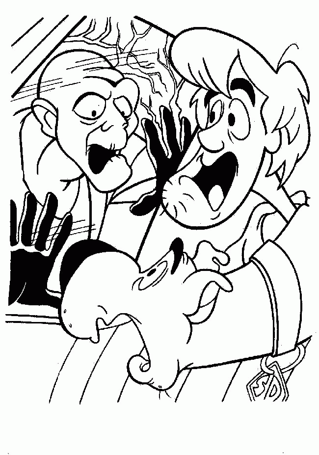 scooby doo halloween coloring pages - photo #20