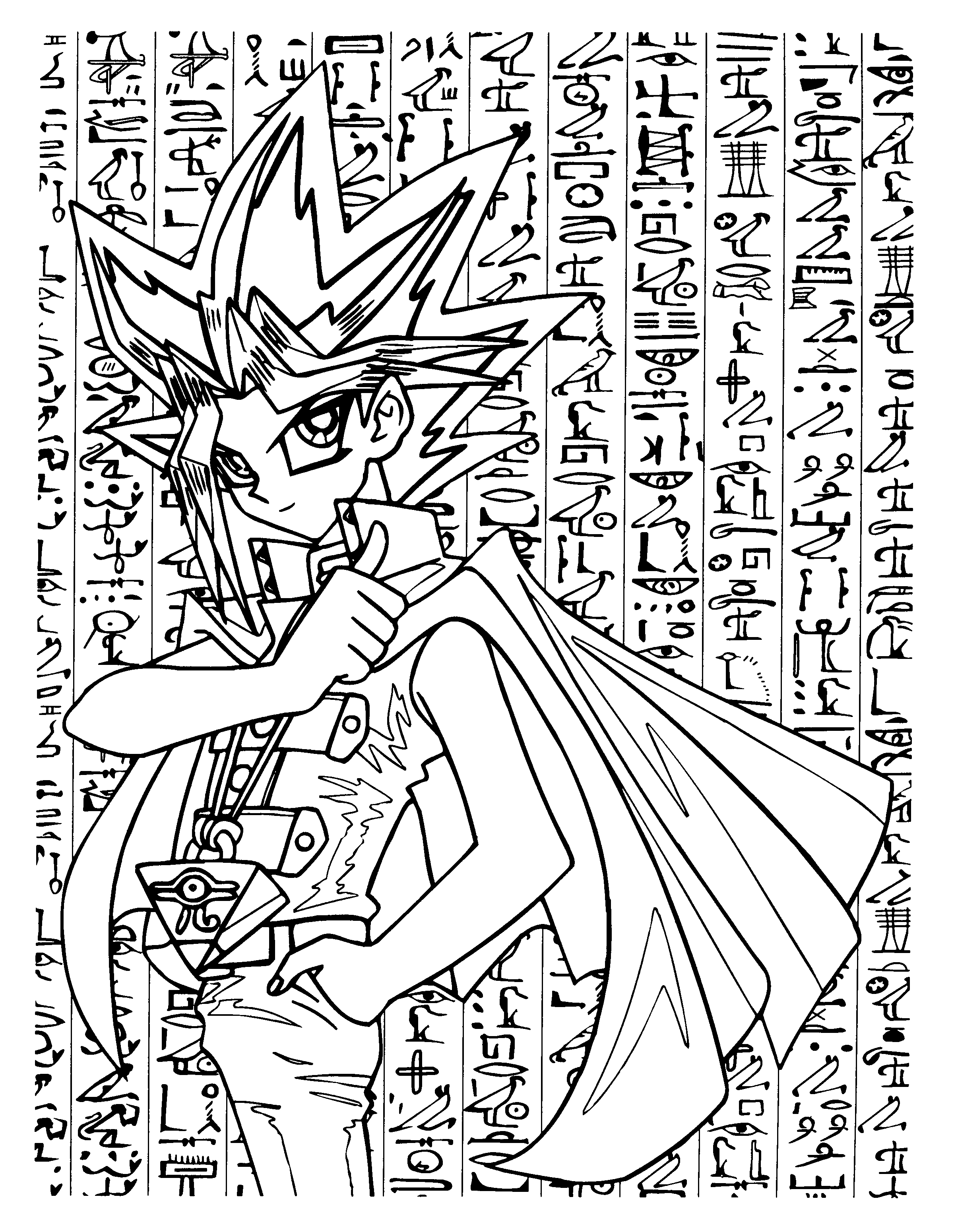 yugioh free coloring pages - photo #30