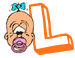 Alphabet baby graphics