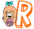 Alphabet baby graphics