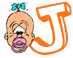 Alphabet baby graphics