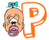 Alphabet baby graphics