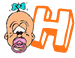 Alphabet baby graphics