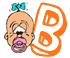 Alphabet baby graphics