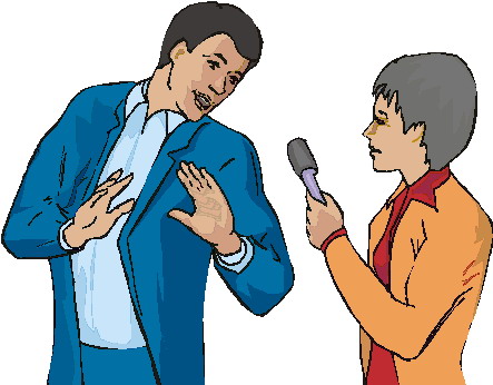 Interviewing clip art