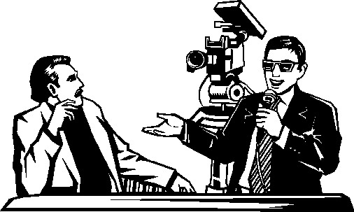 Interviewing clip art