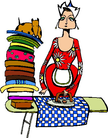 Ironing clip art