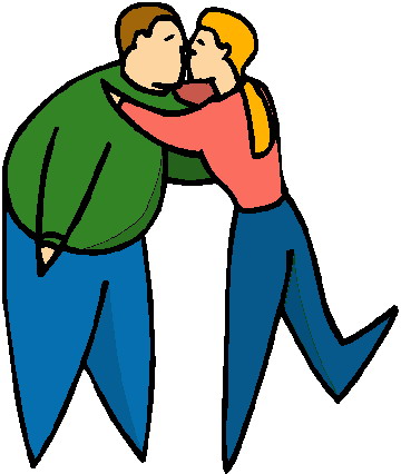 Kissing clip art