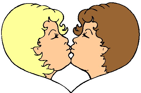 Kissing clip art