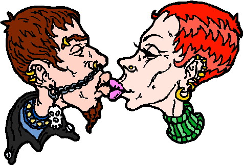 Kissing clip art