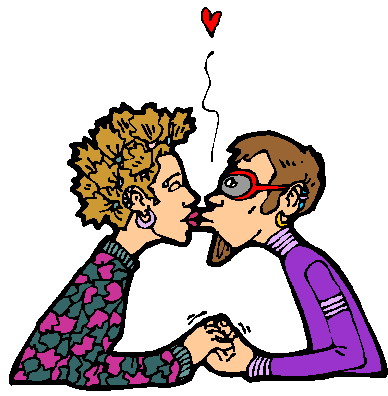 Kissing clip art