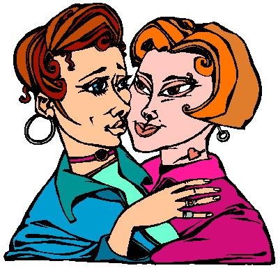 Kissing clip art