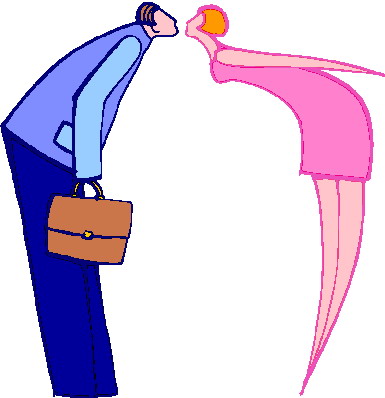 Kissing clip art