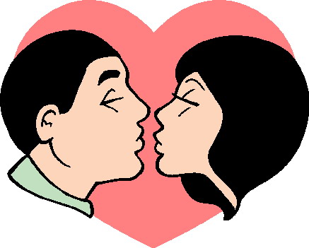 Kissing clip art