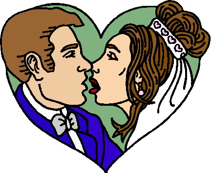 Kissing clip art