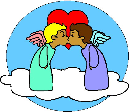 Kissing clip art