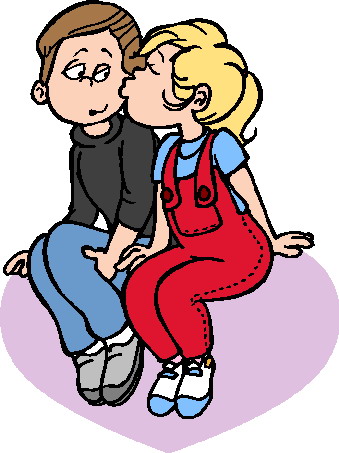 Kissing clip art