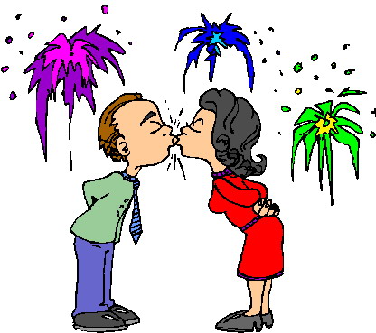 Kissing clip art