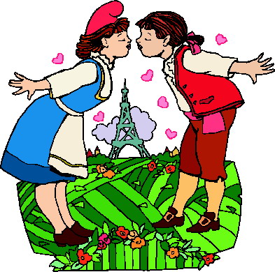 Kissing clip art