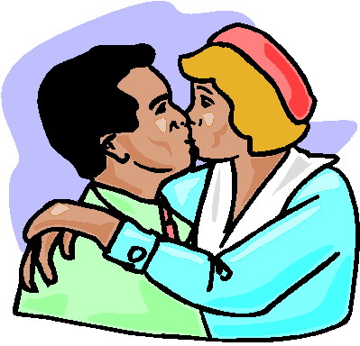 Kissing clip art