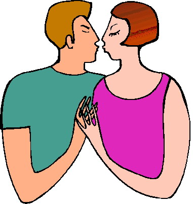 Kissing clip art