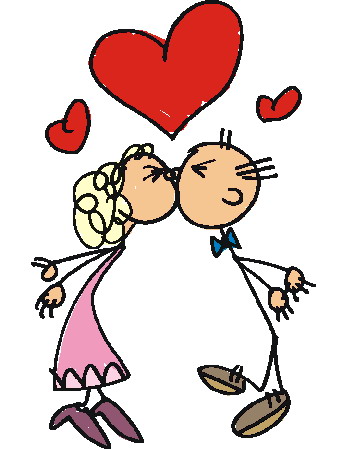 Kissing clip art