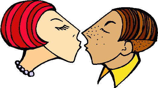 Kissing clip art