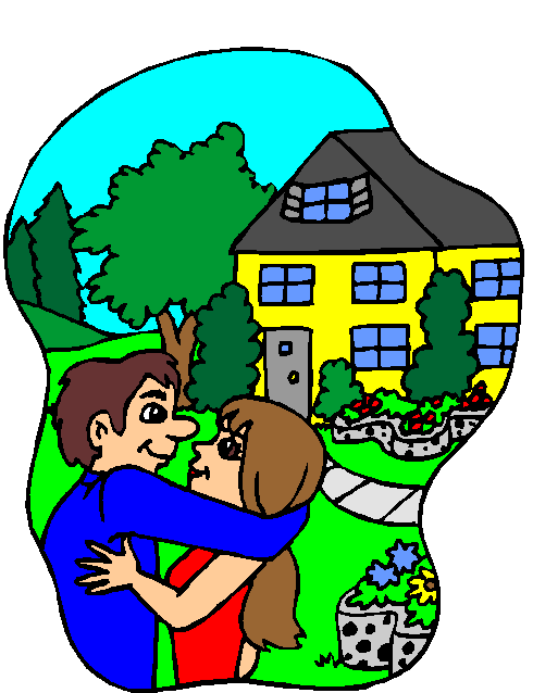 Living together clip art