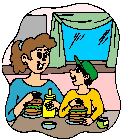 Lunching clip art